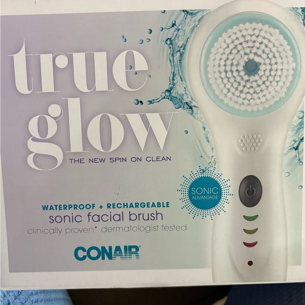 Conair True Glow Sonic Facial Brush - White